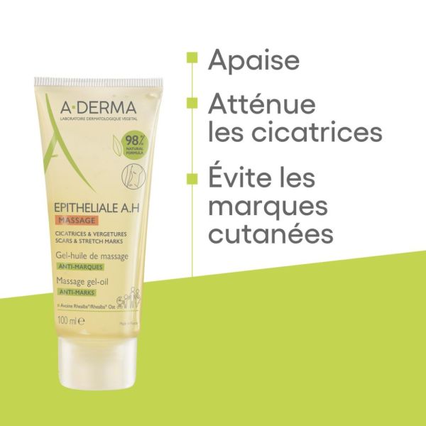 EPITHELIALE A.H MASSAGE GEL-HUILE DE MASSAGE ANTI-MARQUES 100 ml