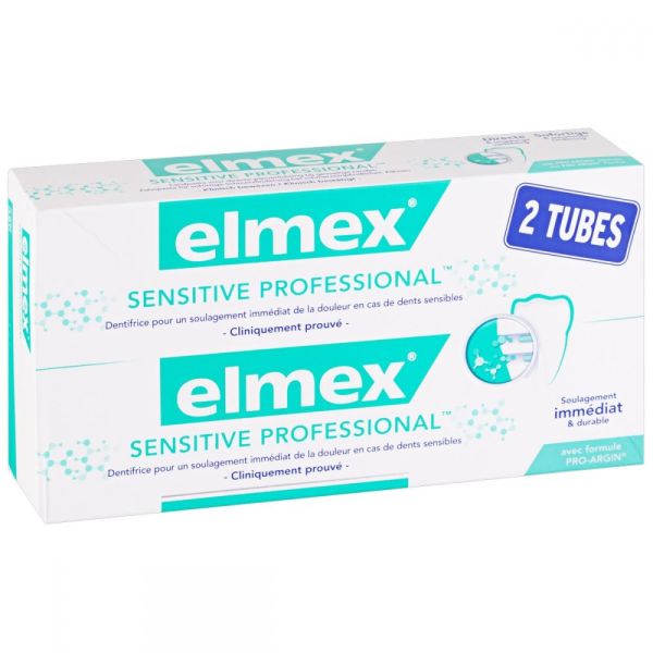 Dentifrice Elmex Sensitive Professional Dents Sensibles 75ml x2