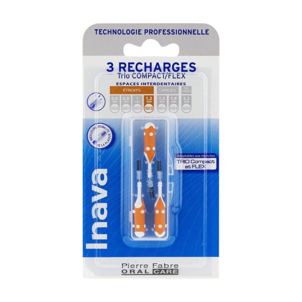 Inava Recharge orange (ISO 3) - brossette interdentaire 1 u