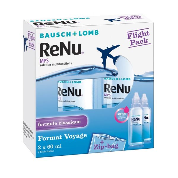 Solution multifonctions Spécial Flight Pack Bausch & Lomb - 2 x 60 ml