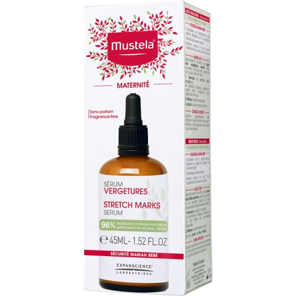 Serum vergetures 45ml - Flacon en verre avec pipette 45ml