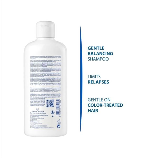 Elution - Shampooing doux équilibrant - Complément des traitement antipelliculaire 400 ml