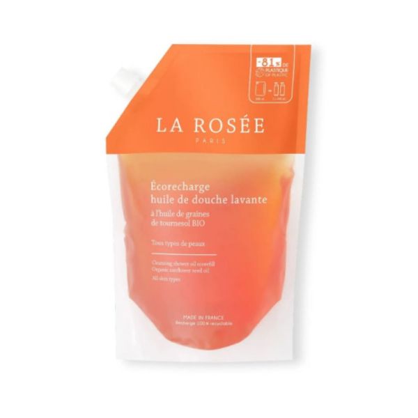 La Rosée Écorecharge Huile de douche lavante 800ml