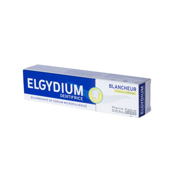 ELGYDIUM Blancheur fraîcheur citron - dentifrice 75 ml