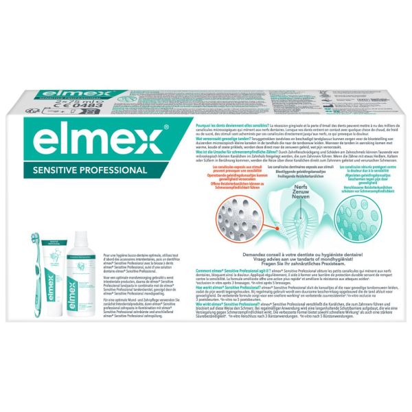 Dentifrice Elmex Sensitive Professional Dents Sensibles 75ml x2