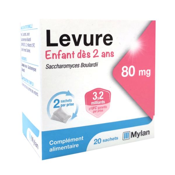 Mylan Levure 80mg Enfant - 20 sachets